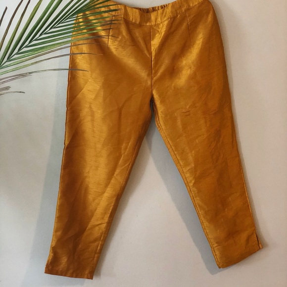 *Not Available*| Indian Raw Silk Cigarette Pants - Picture 2 of 4